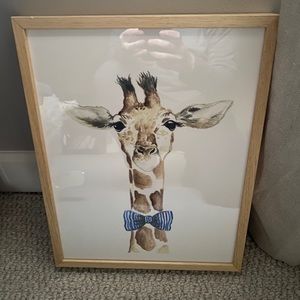 Dapper Giraffe Wall Art By Minted